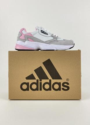 Adidas falcon white pink.