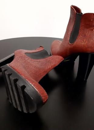 Ботильоны  italian design бренд чоботи черевики челсі не zara2 фото