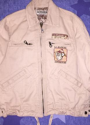 Куртка, ветровка фирменная джинсовая lc. waikiki (турция) 4-6,5 лет