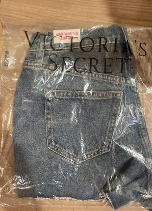 Шорти джинсові 🍋🍊🍋 висока посадка victoria's secret оригінал