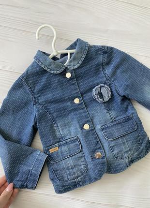 Джинсовая куртка mayoral 18 месяцев 86 рост