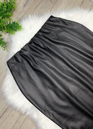 Облегающая юбка эко-кожа4 фото