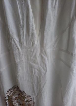 Обалденное шикарное платье лен с паетками4 фото