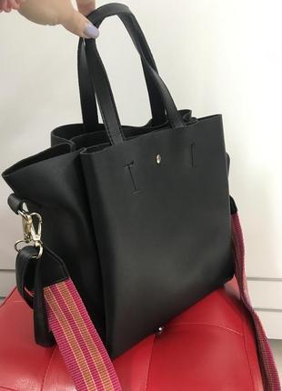 Сумка стильная шопер сумочка на плечо сумка через плечо кроссбоди2 фото