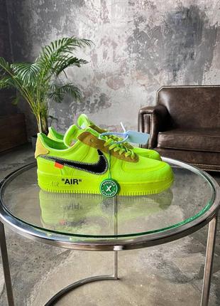 Кроссовки nike air force 1 low off-white volt