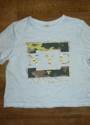 Укороченная футболка, топ на 10-11 лет nyc