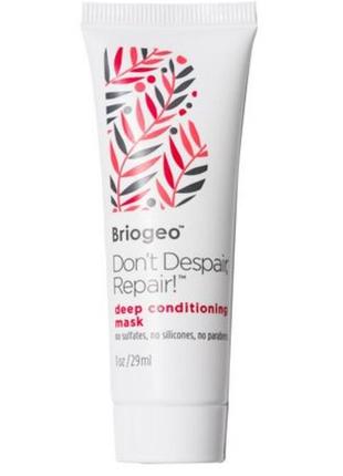 Хітова маска для волосся don't despair , repair ! briogeo 30 ml1 фото