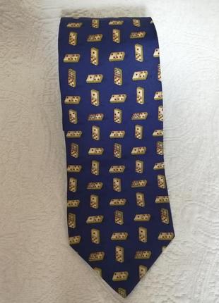 Винтажный мужской шелковый галстук от бренда burberrys (оригинал)2 фото