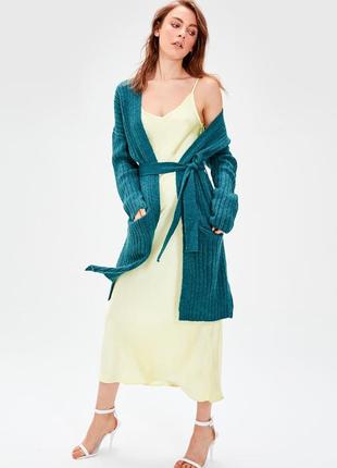 Бірюзовий жіночий кардиган milla, m-l, фірмова туреччина