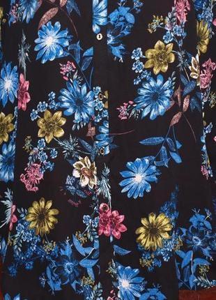 Шикраная блуза (л виміри) з квітковим візерунком ,чудово сомтрится.3 фото