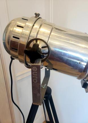 Уникальный торшер прожектор софит на треноге. лофт. светильник, лампа