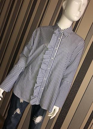 Сорочка оверсайз oversize з рюшами