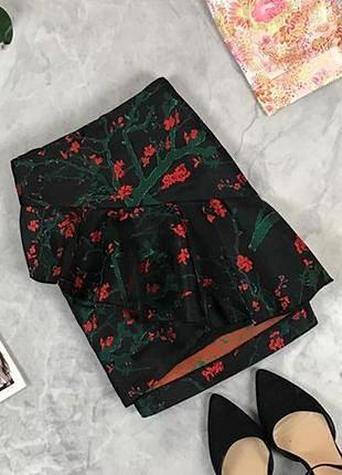 Миниюбка с рюшей мка