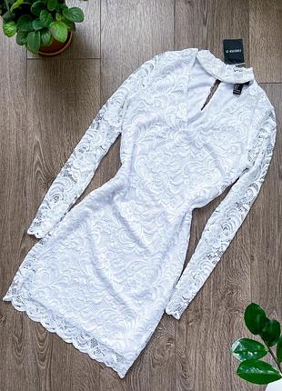 Кружевное мини с чокером forever 21