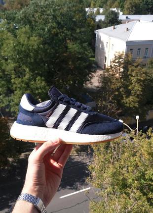 Кроссовки adidas iniki, адидас синие1 фото