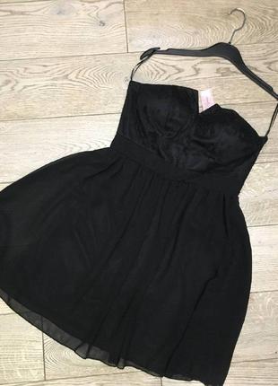 Черное коктейльное платье2 фото