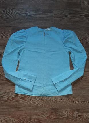 Блуза-рубашка хлопковая с длинным рукавом