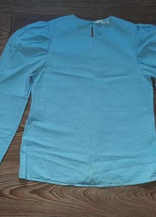 Блуза-рубашка хлопковая с длинным рукавом2 фото