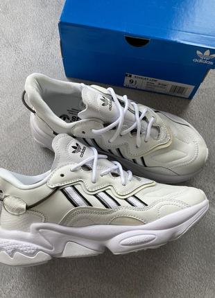 Женские стильные весенние кроссовки adidas ozweego white3 фото