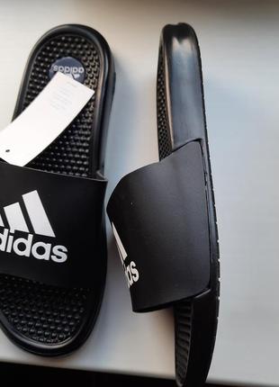 Мужские шлёпанци adidas  чёрного цвета2 фото