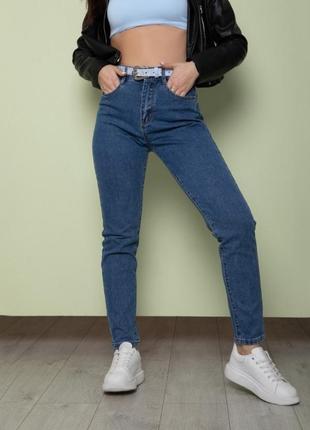 Крутые джинсы с высокой посадкой1 фото