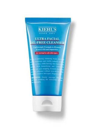 Очищающий гель для нормальной и жирной кожи kiehl`s ultra facial oil-free cleanser, 30 мл1 фото