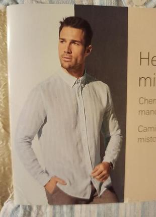 Лляна сорочка watson's m l сорочка з рукавами трансформериз льону