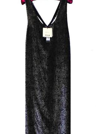 Жіноче оксамитове плаття прямого фасону сарафан новий р. м/l2 фото