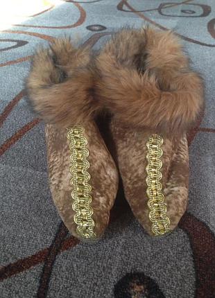 Чуні "лисички" на дівчинку 34, 35розміри