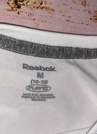 Белая спортивная футболка reebok3 фото