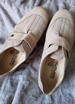 Релакс,комфорт!качественные нубуковые мягкие туфли,мокасины,41-41,5разм,германия.6 фото