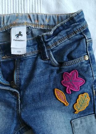 Джинси стильні,джинси з латками,джинси з квітами3 фото