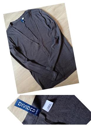 Кофта h&amp;m трикотажная серого цвета размер м