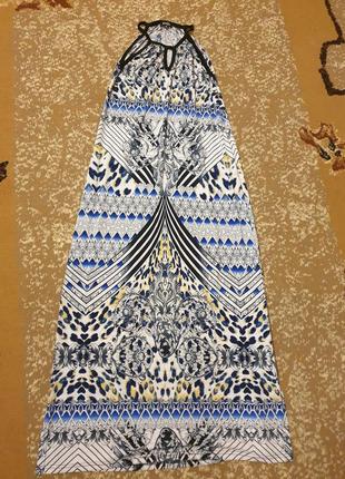 Шикарный стильный сарафан платье в пол разрезы2 фото