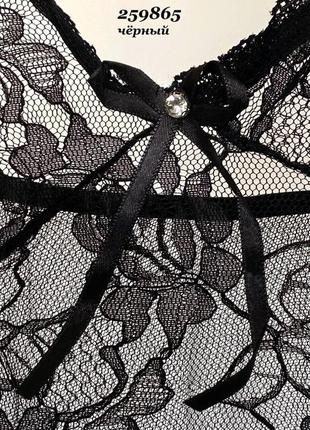 Жіночий еротичний пенюар з трусиками (тр-259865)4 фото