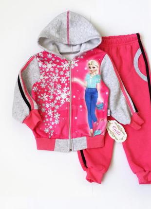 5-6л костюм теплий ельза disney 110,116 преміум густий начіс