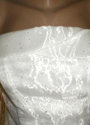 Ідеальне класичне весільне плаття костюм для стройняшки (корсeт шнуровка+довга максі юбка)5 фото