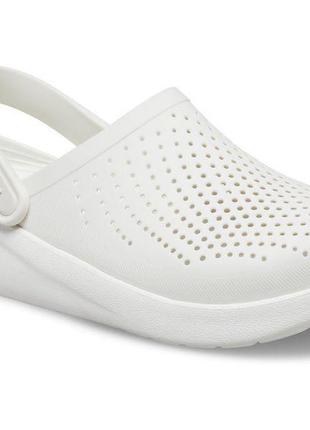 Кроксы белые лайт райд сабо literide™ clog almost white 36-45