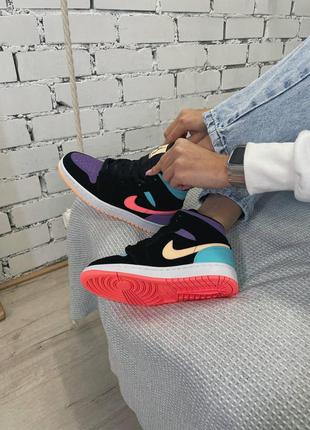 ❤️💙💖nike air jordan multicolor🖤💛🧡женские яркие кроссовки найк джордан2 фото