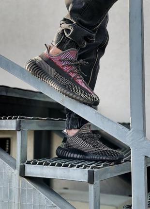 Мужские кроссовки adidas yeezy boost 350 black/red9 фото