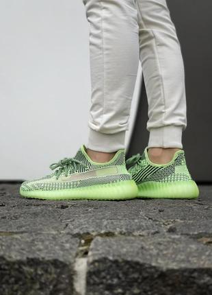 Женские кроссовки adidas yeezy boost 350 green