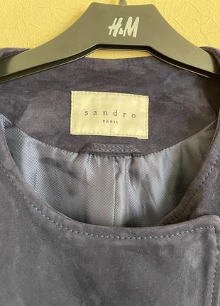 Sandro paris куртка/косуха из натуральной замши6 фото