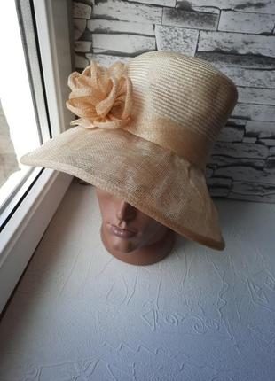 Елегантний капелюшок в стлі англійських королев  з натуральної сировини accessorize2 фото