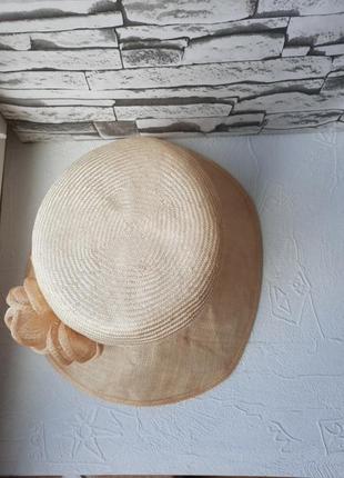 Елегантний капелюшок в стлі англійських королев  з натуральної сировини accessorize5 фото