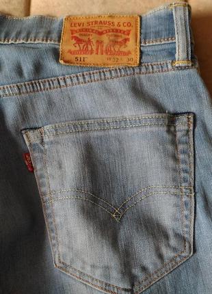 Джинсы levis 511 w32 l30 размер w32, унисекс5 фото