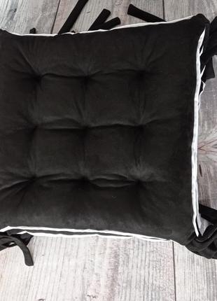 Подушка на стілець замшева!4 фото