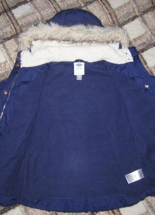 Для девочки куртка с капюшоном зима frost free oldnavy 10-12 лет р.134-140 см5 фото