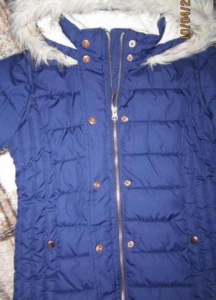Для девочки куртка с капюшоном зима frost free oldnavy 10-12 лет р.134-140 см6 фото