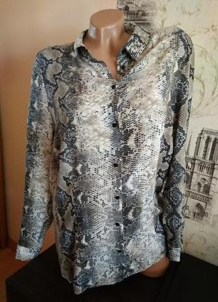 Блуза анімалістичний зміїний принт