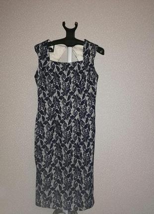 Кружевное синее платье long tall saly